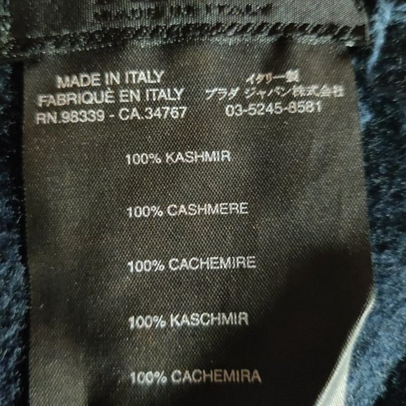 PRADA Cashmere Pashmina/scarf unisex. Made in Italy - Picture 7 of 9